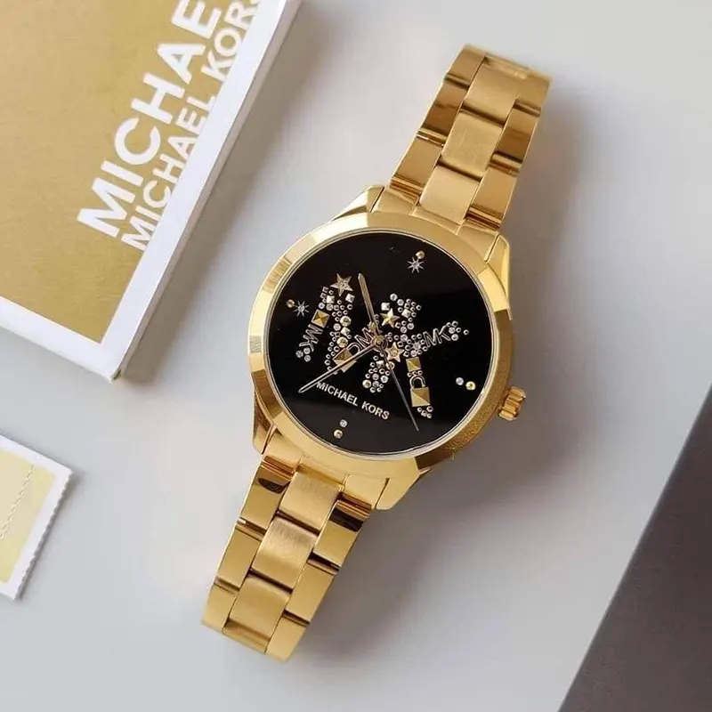 Michael Kors Runway Gold-tone Ladies Watch- MK6682